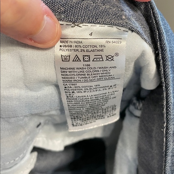 Banana Republic Hampton Fit Cropped Dark Wash Denim Jeans Size 4 (fits up to 8) - Picture 10 of 10